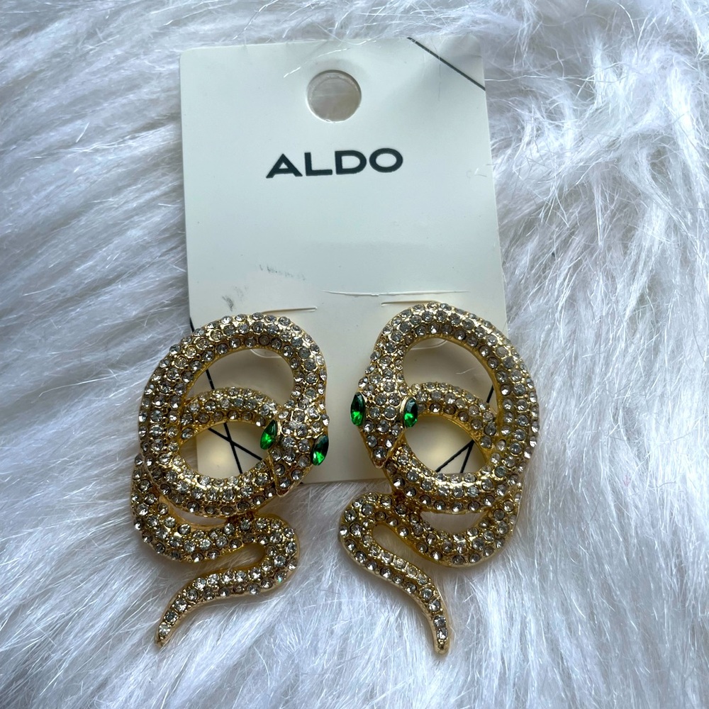 Aldo snake earrings